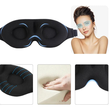 3D Black Sleep Mask